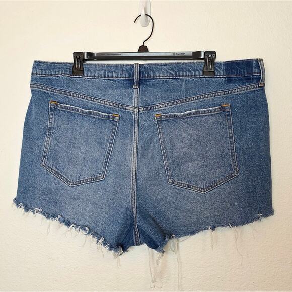 ABERCROMBIE & FITCH The Mom Short High Rise Distressed Festival Plus Size 36/22 - Picture 7 of 10